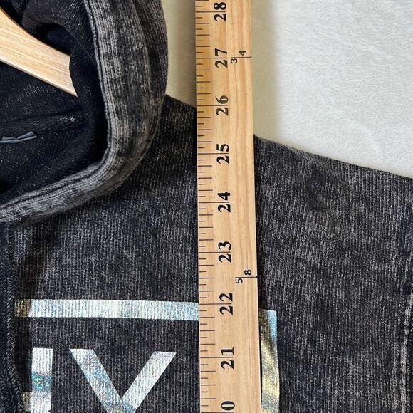 Why don’t we distressed pullover hoodie NWOT-Women Small - Picture 4 of 7